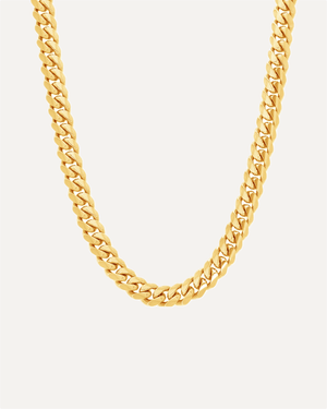 5mm Heavyweight Gold Cuban Link Chain by Aumpex