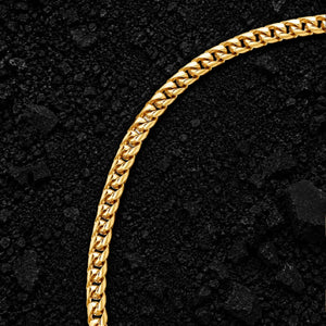 5mm The Solid 925 Sterling Silver Franco Link Chain by Aumpex