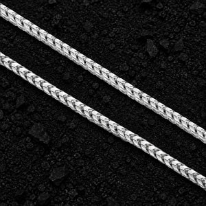 5mm The Solid 925 Sterling Silver Franco Link Chain by Aumpex
