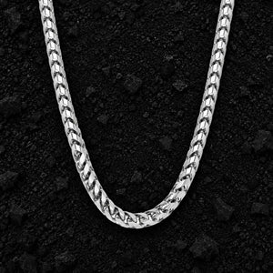 5mm The Solid 925 Sterling Silver Franco Link Chain by Aumpex