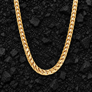 5mm The Solid Gold Franco Link Chain by Aumpex