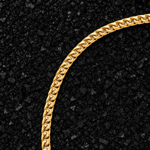 5mm The Solid Gold Franco Link Chain by Aumpex