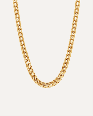 5mm The Solid Gold Franco Link Chain by Aumpex