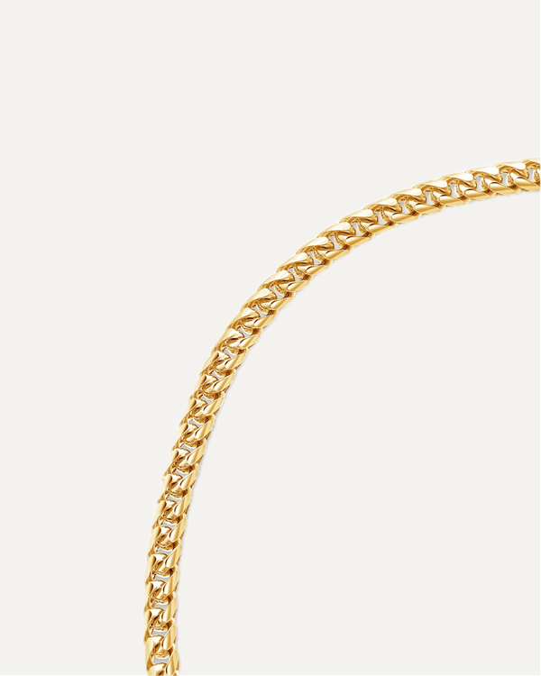 5mm The Solid Gold Franco Link Chain by Aumpex