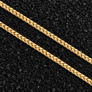 5mm The Solid Gold Franco Link Chain by Aumpex