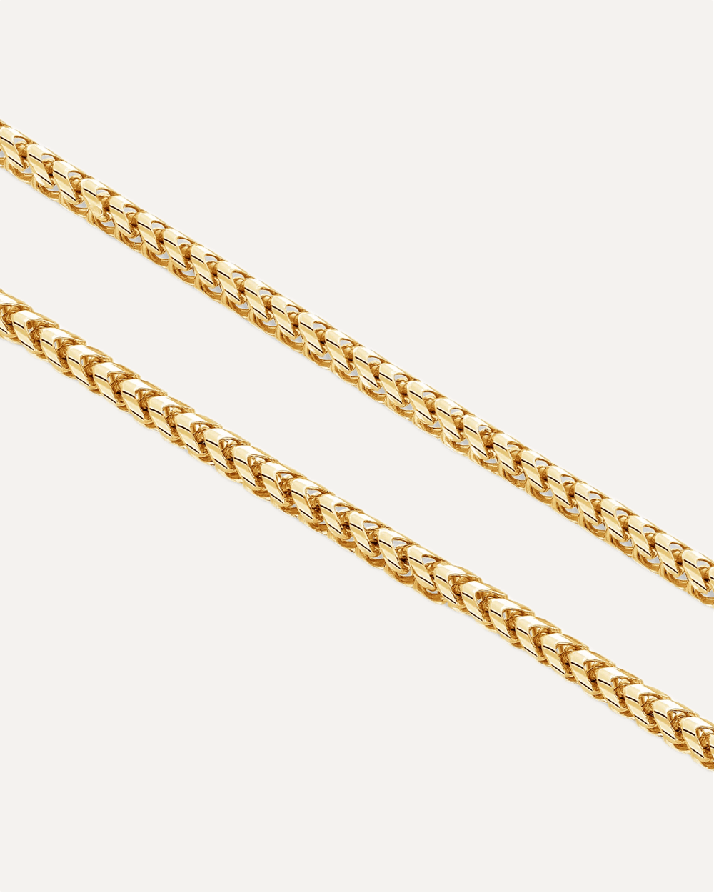 5mm The Solid Gold Franco Link Chain by Aumpex