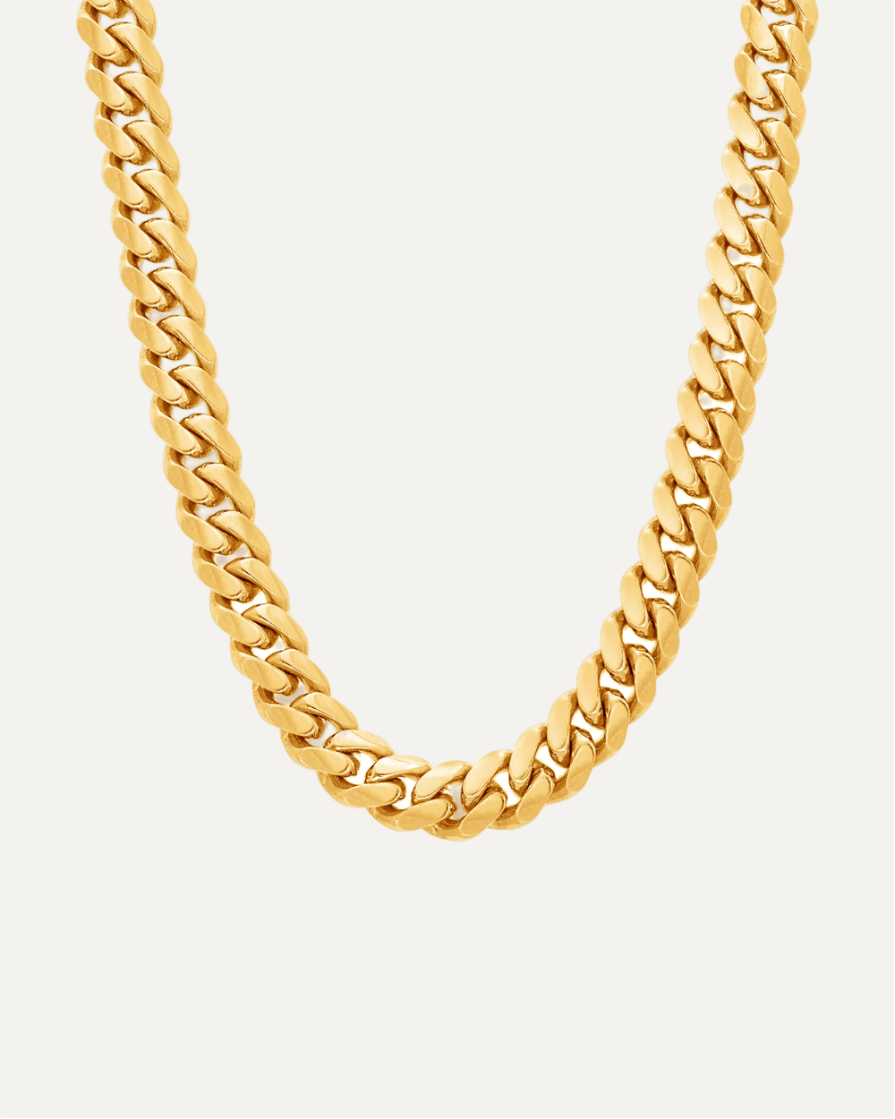 7mm Heavyweight Gold Cuban Link Chain by Aumpex