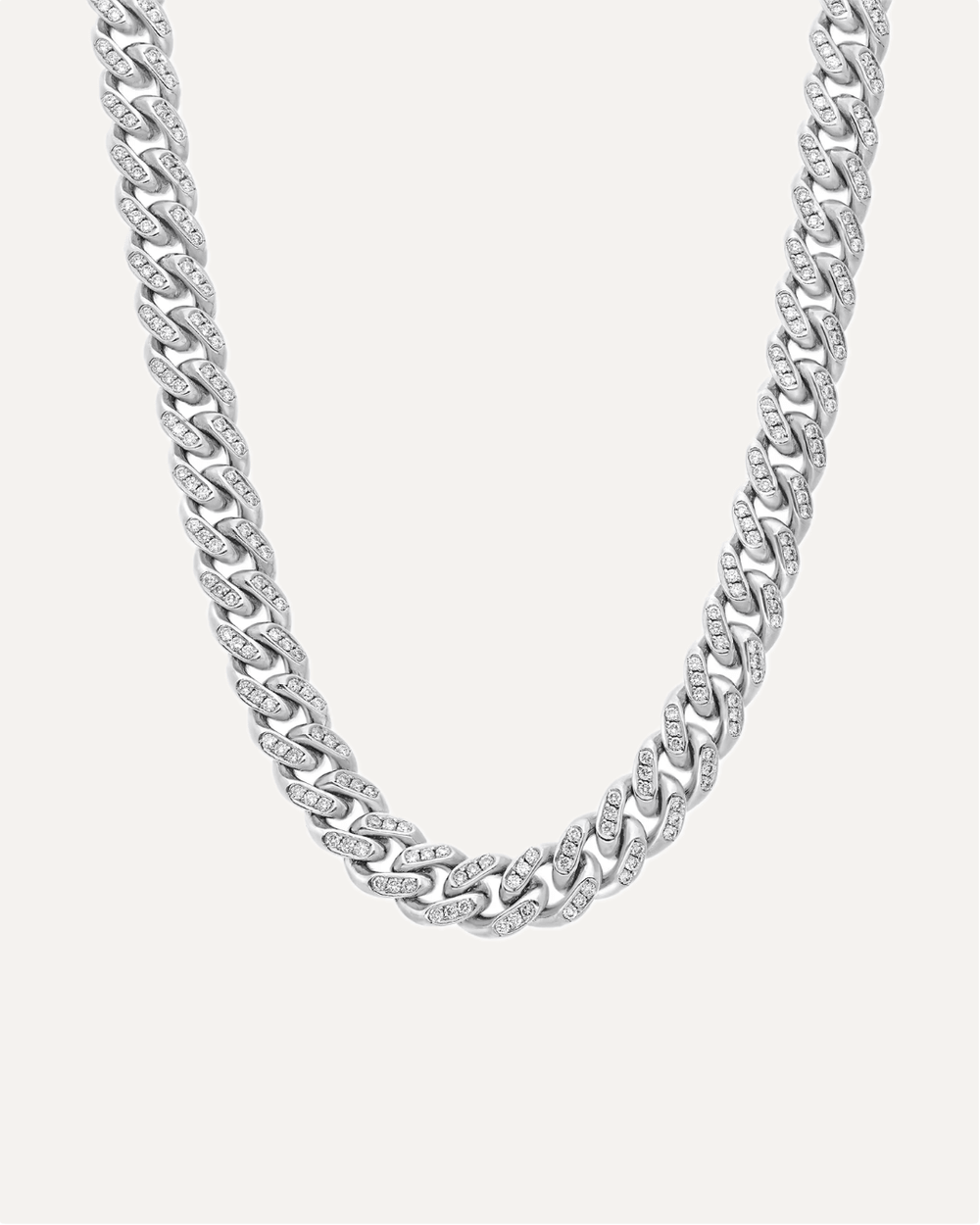 7mm Iced Moissanite Cuban Link Chain by Aumpex