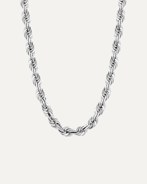 7mm Solid Gold Diamond Cut Rope Chain by Aumpex