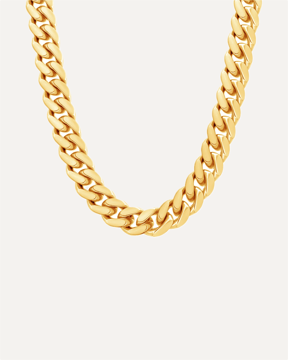 9mm Heavyweight Gold Cuban Link Chain by Aumpex