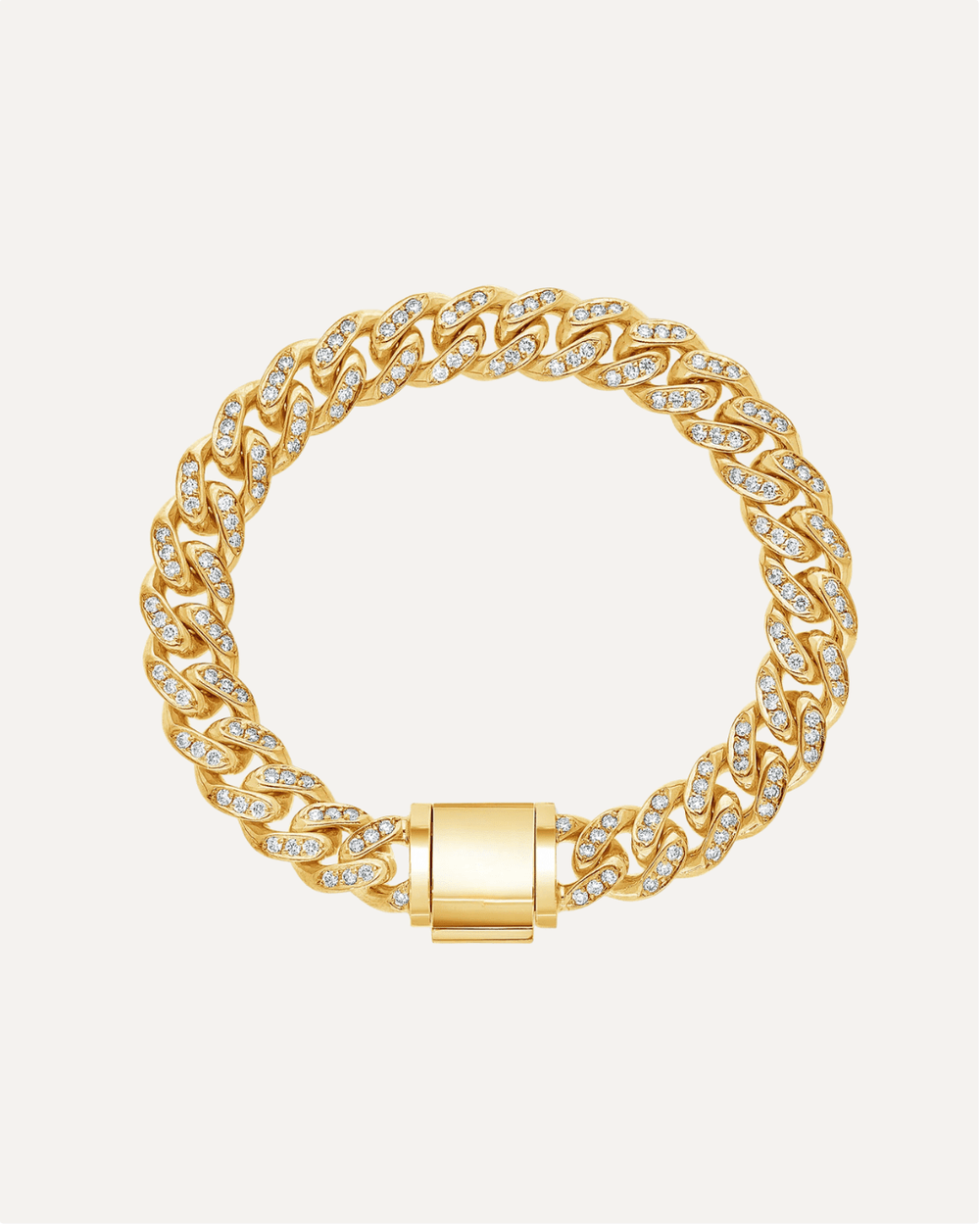 9mm Iced Out Miami Moissanite Cuban Bracelet by Aumpex