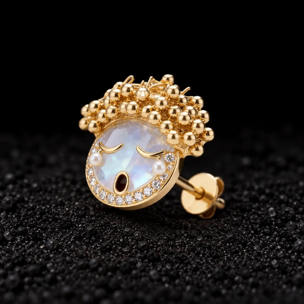 The Carefree Spirit Moissanite Stud Earrings by Aumpex