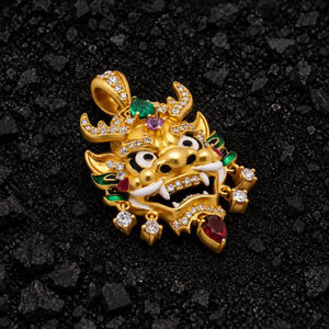 The Derpy Dragon Pendant Diamond Pendant by Aumpex