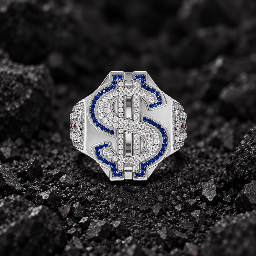 The Dollar Ring Moissanite Ring by Aumpex