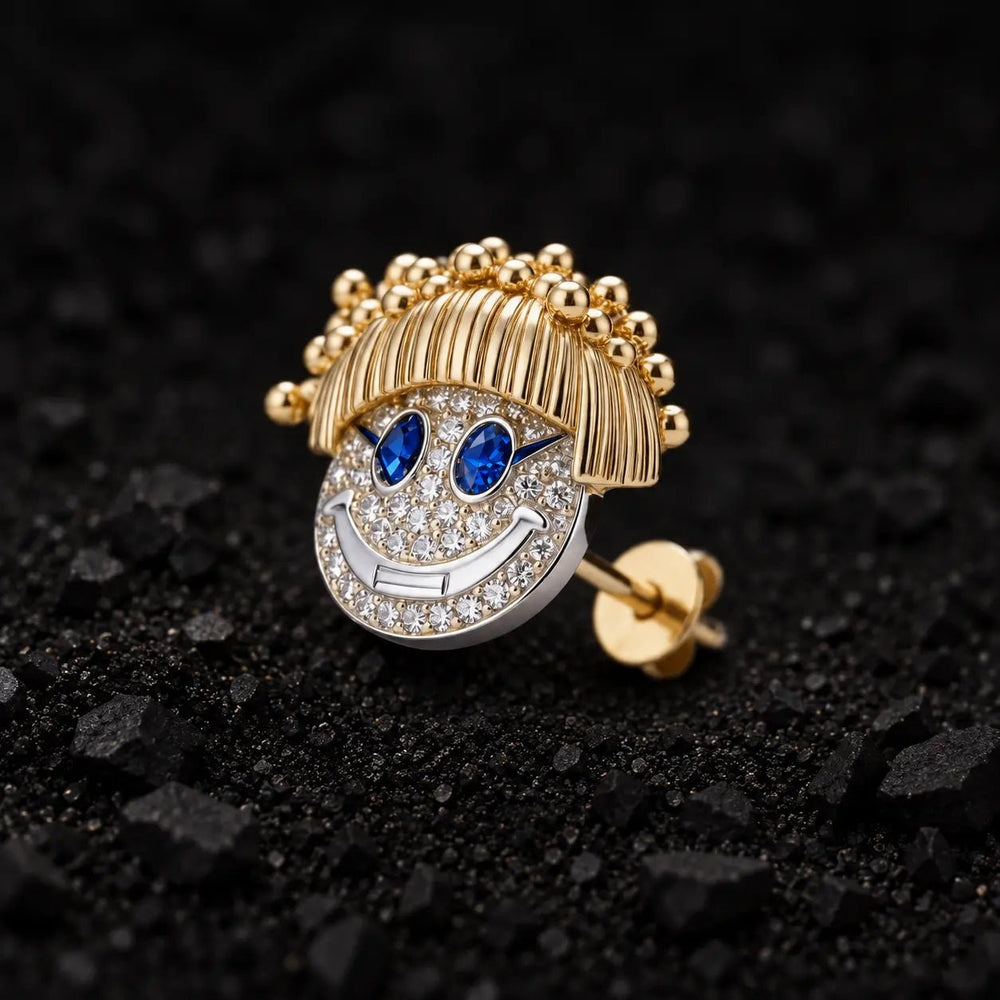 The Giddy Twist Moissanite Stud Earrings by Aumpex