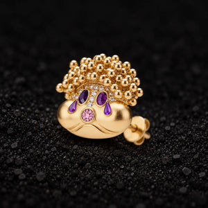 The Goldfish Memory Moissanite Stud Earrings by Aumpex