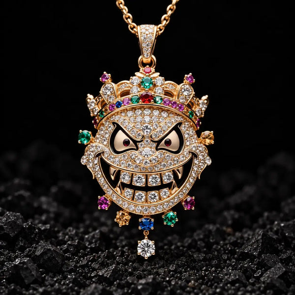 The Hustle King Moissanite Pendant by Aumpex