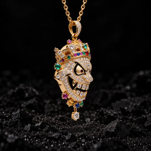 The Hustle King Moissanite Pendant by Aumpex