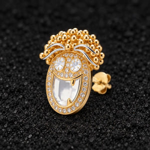 The Hysterical Laugh Moissanite Stud Earrings by Aumpex