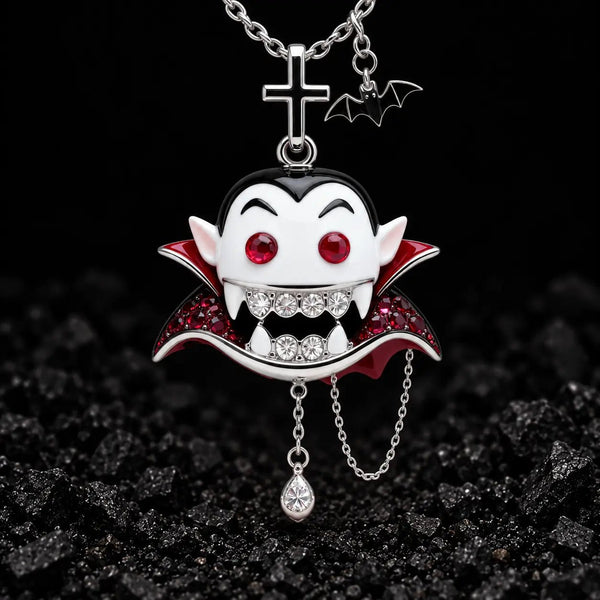 The Jolly Vampire Moissanite Pendant by Aumpex