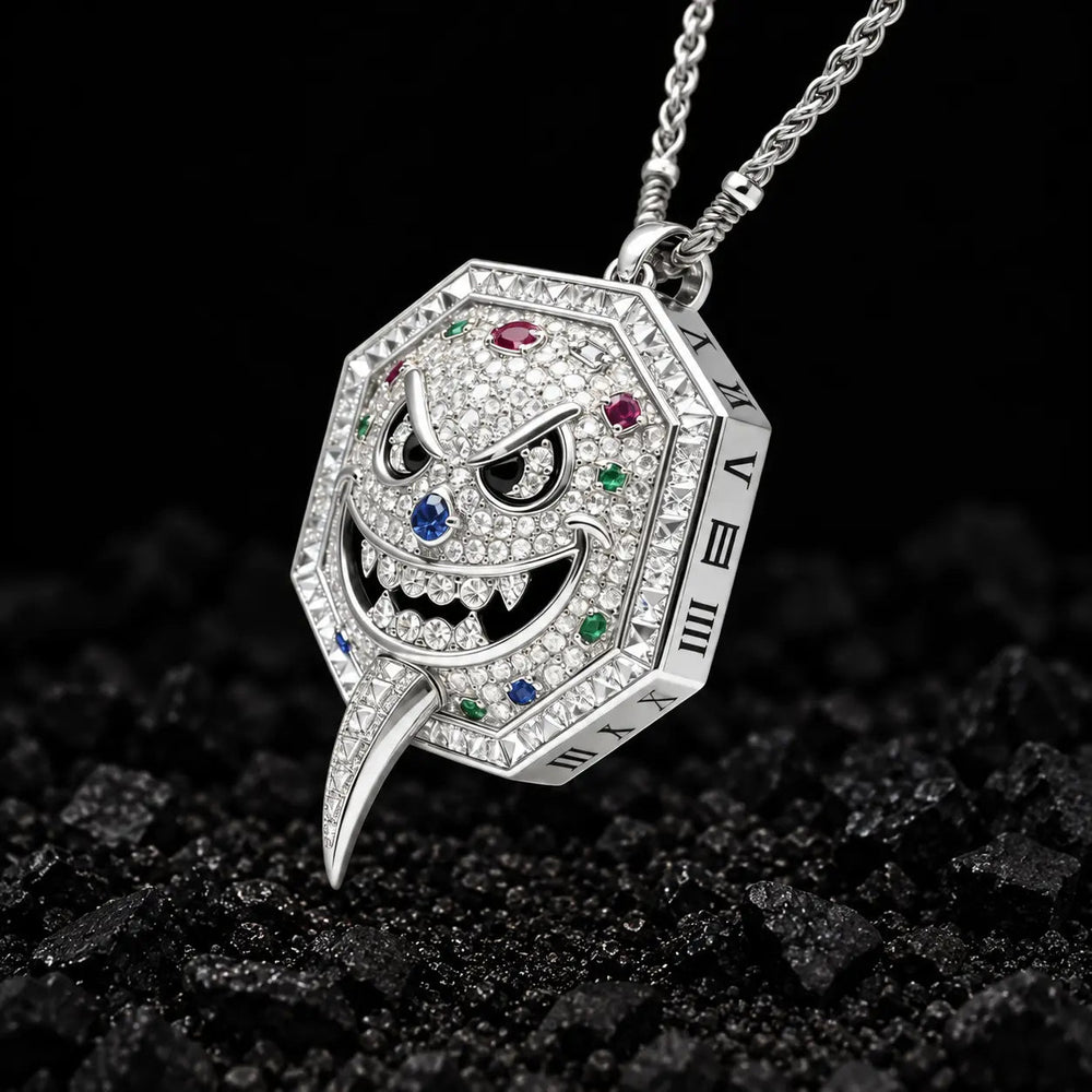 The Rebel Edge Moissanite Pendant by Aumpex