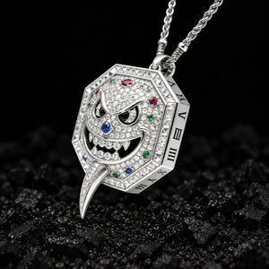 The Rebel Edge Moissanite Pendant by Aumpex