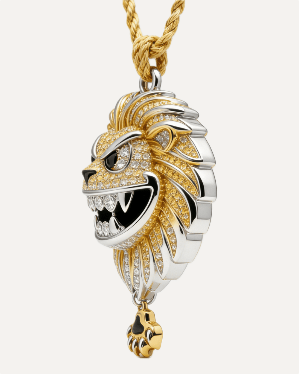 The Roaring Lion Diamond Pendant by Aumpex