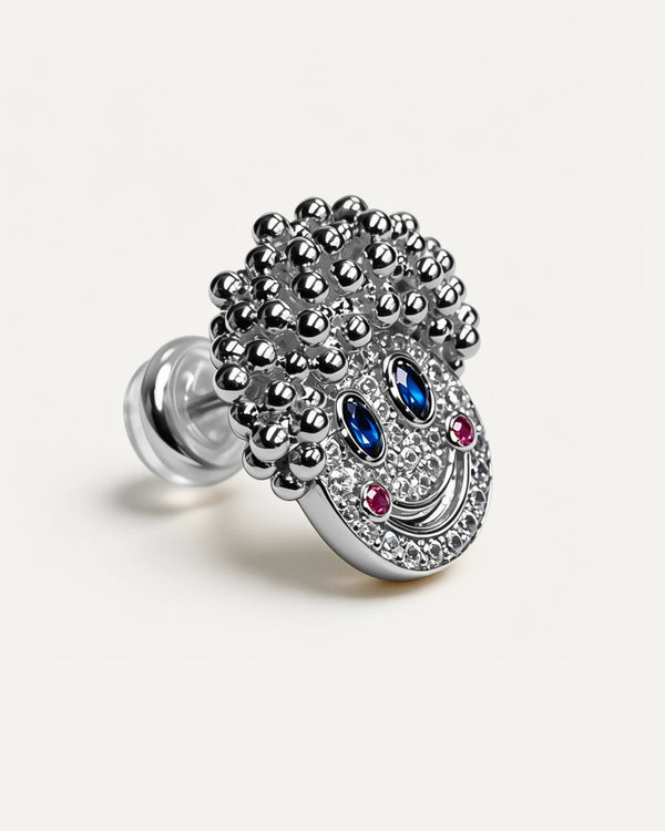 The Rosy Grin Moissanite Stud Earrings by Aumpex