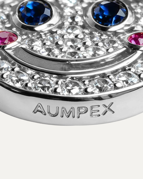 The Rosy Grin Moissanite Stud Earrings by Aumpex