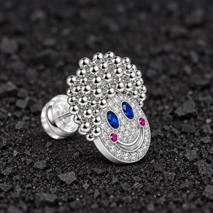 The Rosy Grin Moissanite Stud Earrings by Aumpex