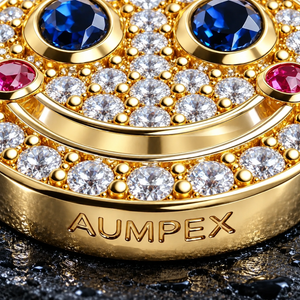 The Rosy Grin Moissanite Stud Earrings by Aumpex