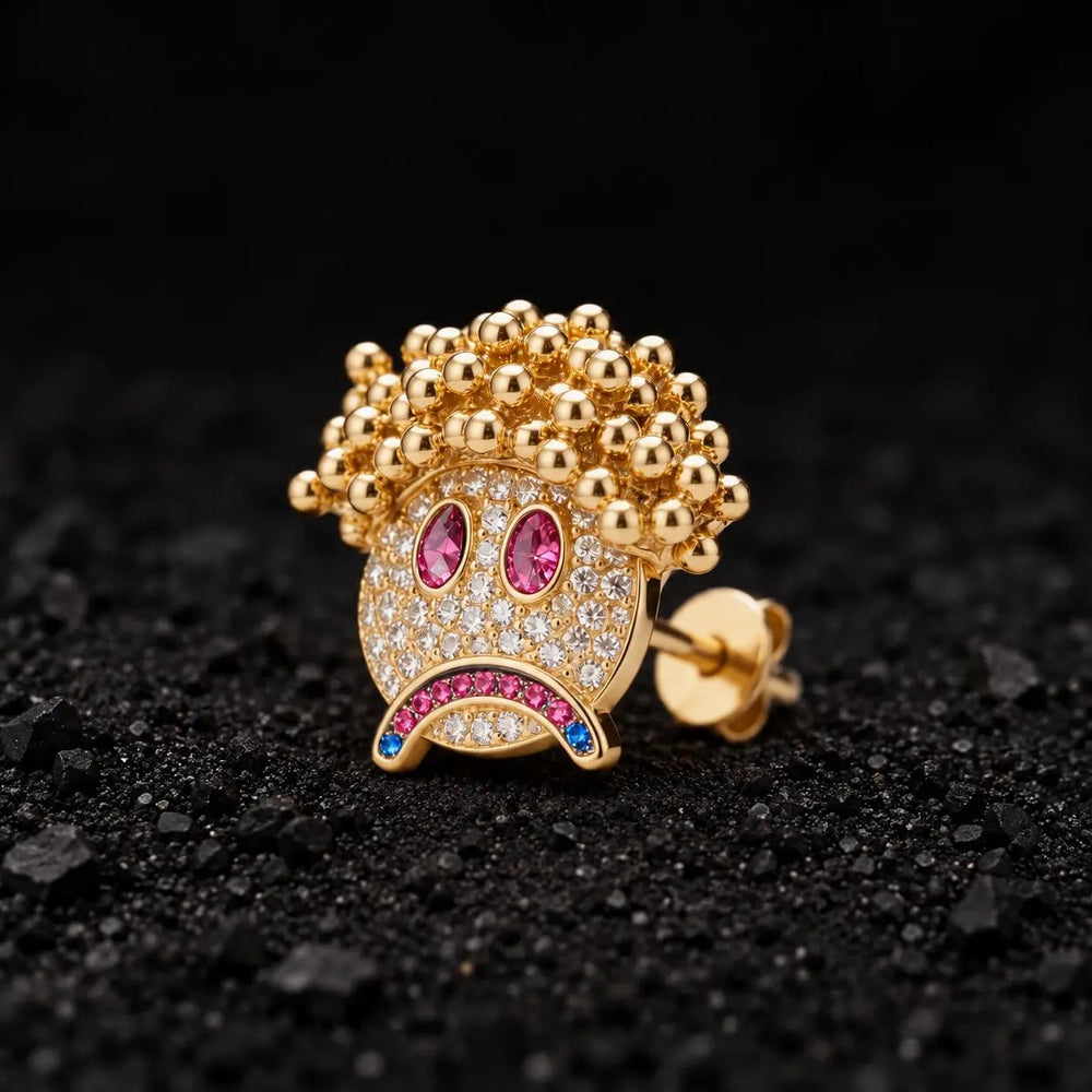 The Sassy Pout Moissanite Stud Earrings by Aumpex