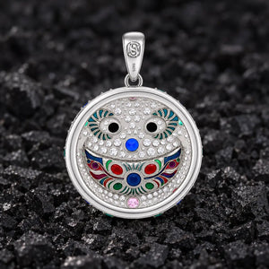 The Secret Smirk Moissanite Pendant by Aumpex