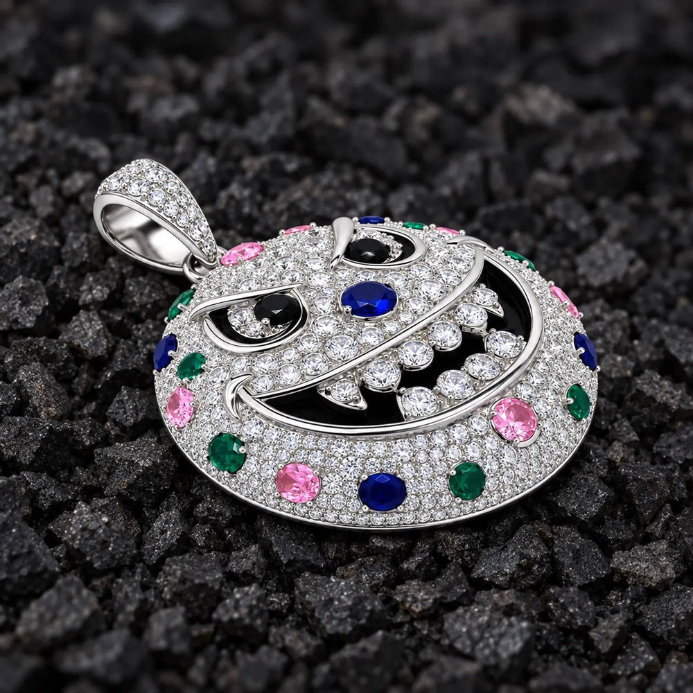 The Secret Smirk Moissanite Pendant by Aumpex