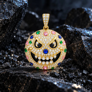 The Secret Smirk Moissanite Pendant by Aumpex
