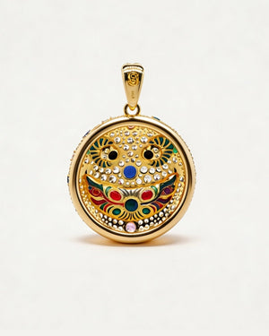 The Secret Smirk Moissanite Pendant by Aumpex