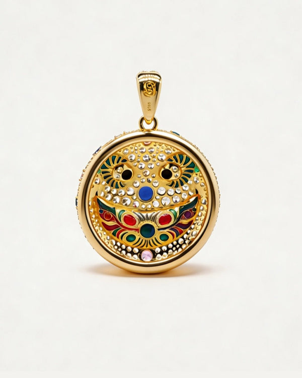 The Secret Smirk Moissanite Pendant by Aumpex