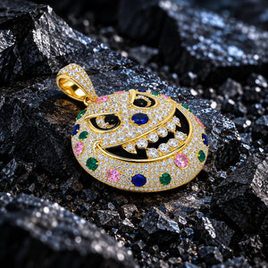 The Secret Smirk Moissanite Pendant by Aumpex