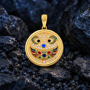 The Secret Smirk Moissanite Pendant by Aumpex