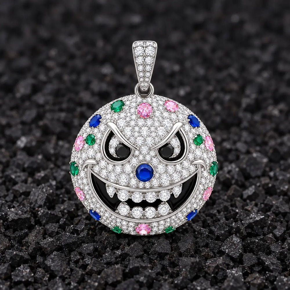 The Secret Smirk Moissanite Pendant by Aumpex
