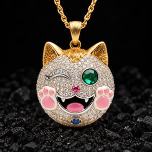The Secret Wink Diamond Pendant by Aumpex