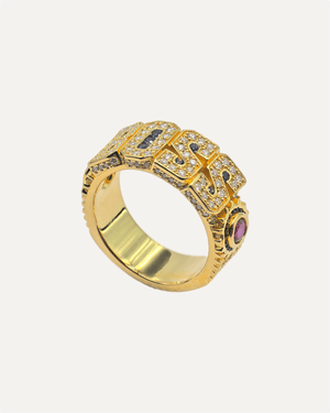 The Self - Made Ring Moissanite Ring by Aumpex