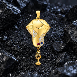 The Soloist Moissanite Pendant by Aumpex
