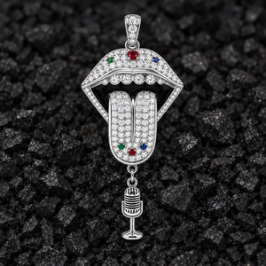 The Soloist Moissanite Pendant by Aumpex