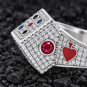 The Victory Roller Moissanite Ring by Aumpex