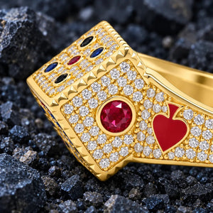 The Victory Roller Moissanite Ring by Aumpex