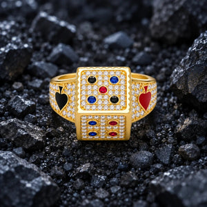 The Victory Roller Moissanite Ring by Aumpex